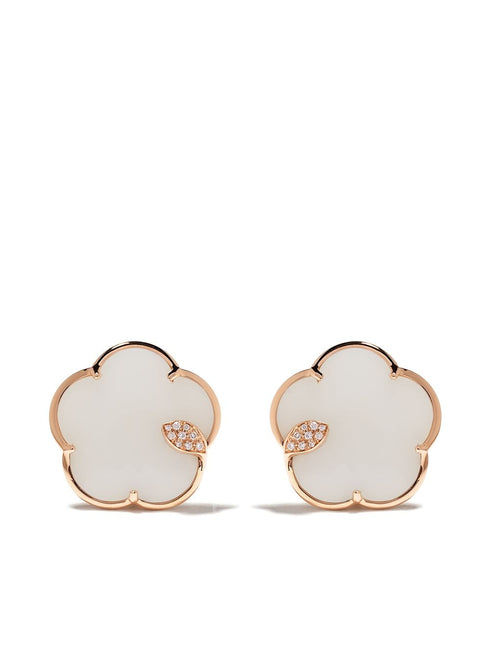 18kt rose gold diamond Ton Joli earrings